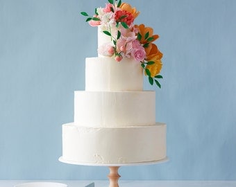 Wedding Cake Stand - Modern Cake Stand - AHeirloom's Maple Wedding Cake Stand - 12"-14" Cake Stand - unique wedding, Summer Wedding