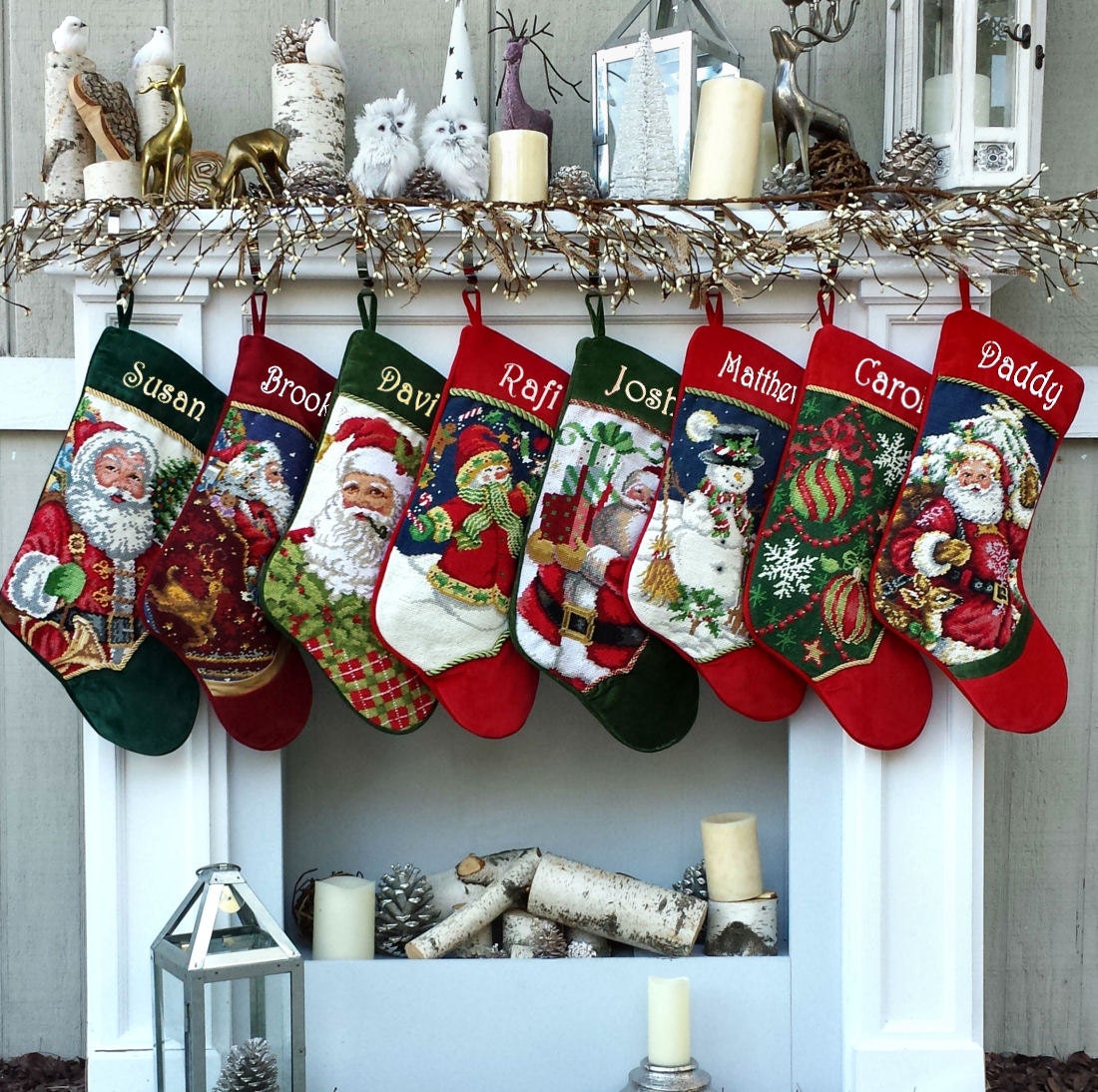 personalized-needlepoint-christmas-stockings-santa-snowman-etsy