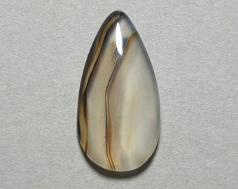 MONTANA AGATE freeform drop cabochon 18X34mm pear designer cabochon