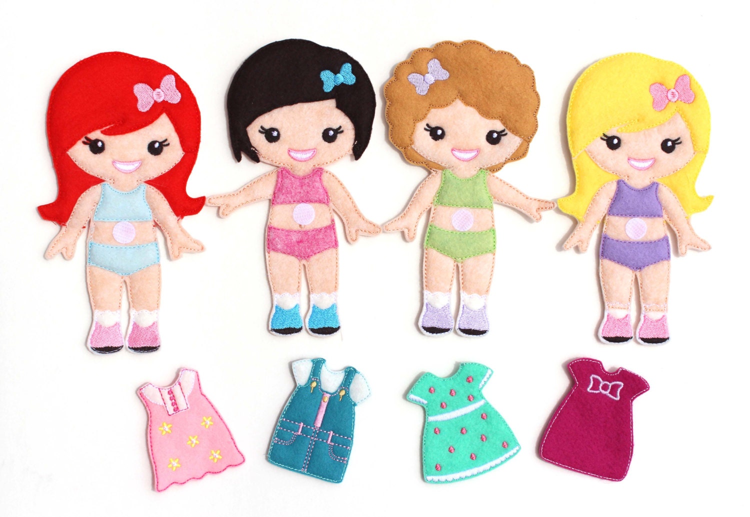 Felt Dress Up Doll Dress Up Doll Dress Up Non Paper Doll