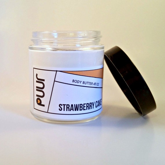 Strawberry Cake Body Butter Shea Butter Vegan Bakery Scent