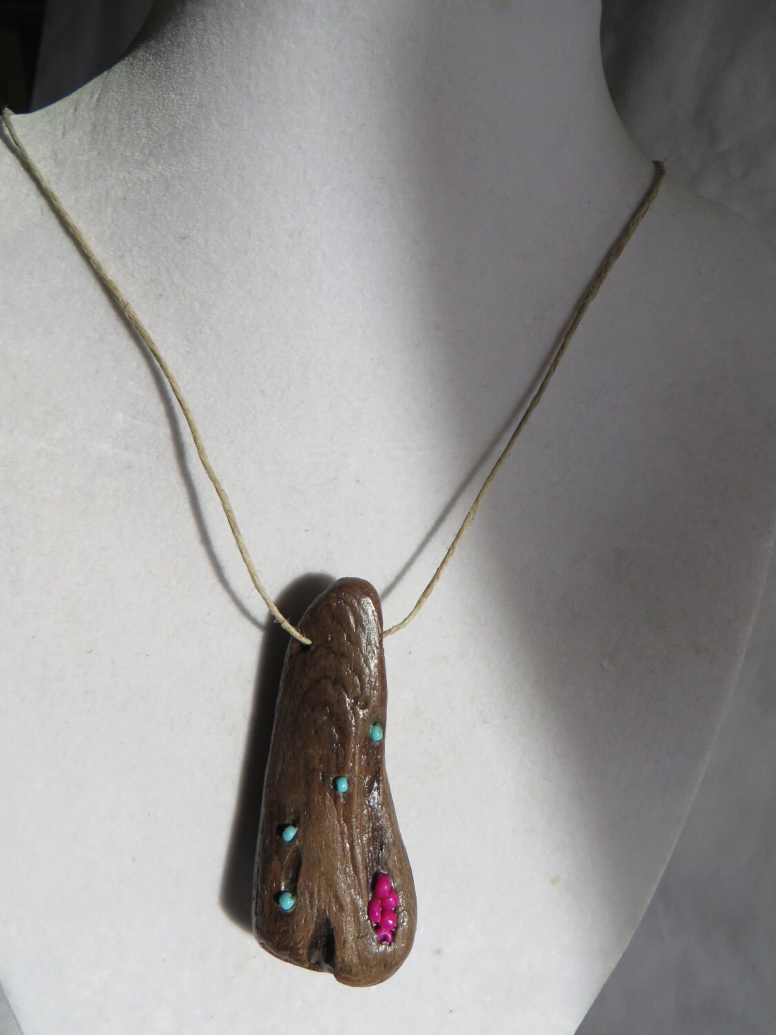 24 Driftwood Pendant Necklace