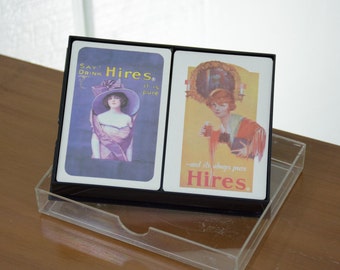New and Sealed Hires Root Beer Promotional Playing Card Decks