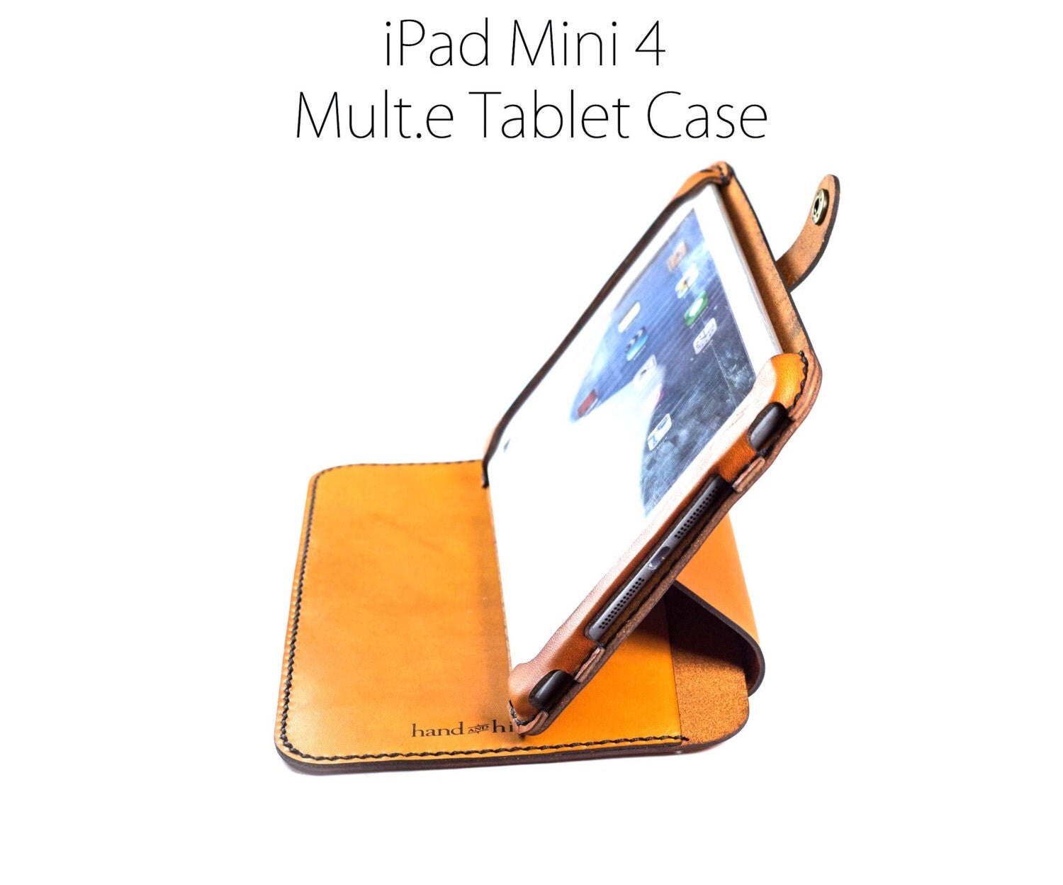 iPad Mini 4 Case Stand All Leather tablet case leather iPad