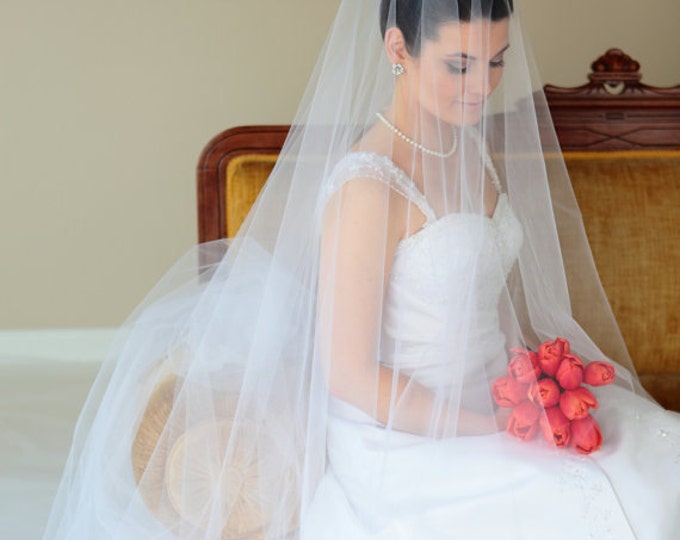 2 tier cathedral veil ivory