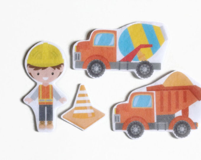 Construction Felt Board Story - Construction Truck Toddler Quiet Book, Montessori Toy, Pretend Play Busy Board, Quiet Time Kids Activity