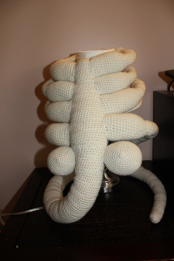 Items similar to Crocheted Plush Facehugger Alien Crochet Alien Face
