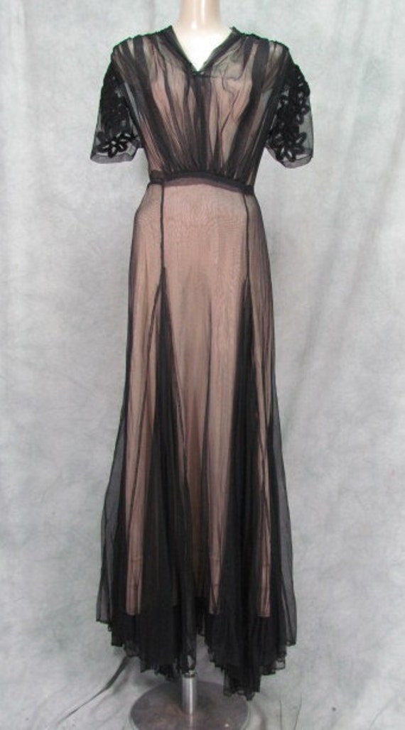 ON HOLD Plus Size 1940s Ginger Rogers Dress Formal Vintage