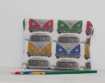 Volkswagen zipper pouch, pencil case, toiletry bag for men, small gift ...