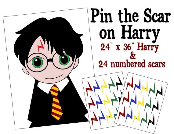 Pin the Scar on Harry Unofficial Harry Potter by PinsForPaws