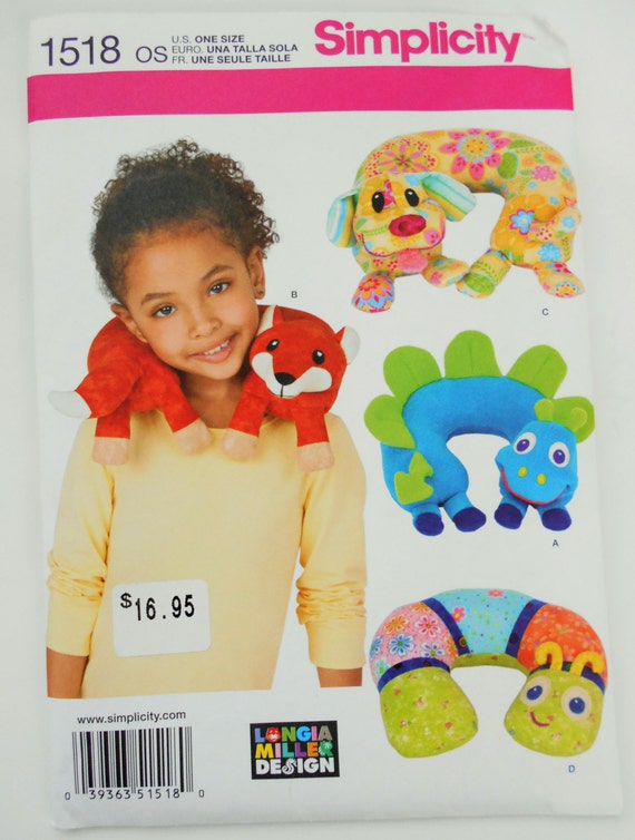 Childs Animal Neck Pillow Neck Pillow Pattern Children s
