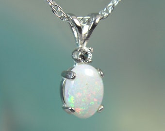 Genuine opal ring | Etsy