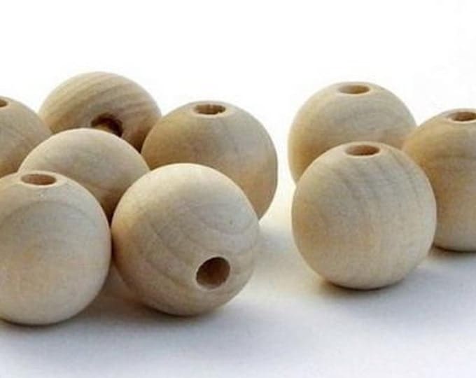 Wholesale Big Wood Beads 16mm - 50 pieces
