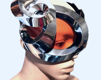 Organic goggles with horns futuristic, sci fi, cyber eyewear, mask, goggles,alien mask