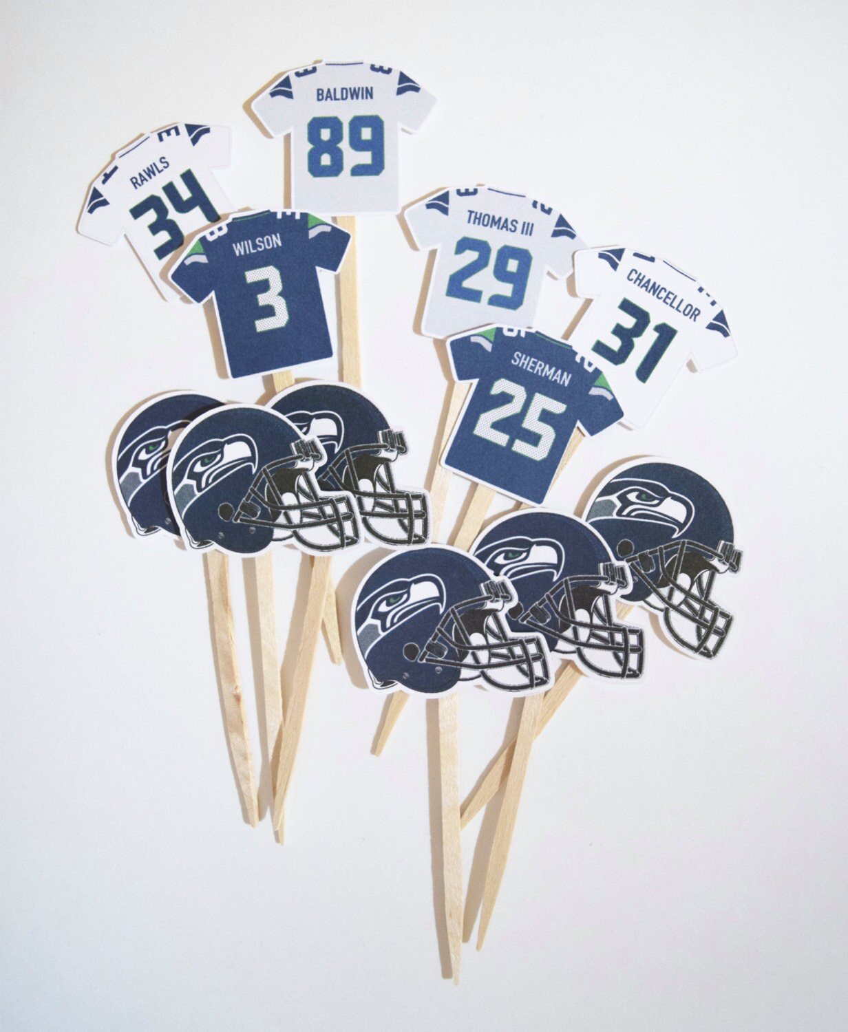 Seahawks Cupcake Toppers