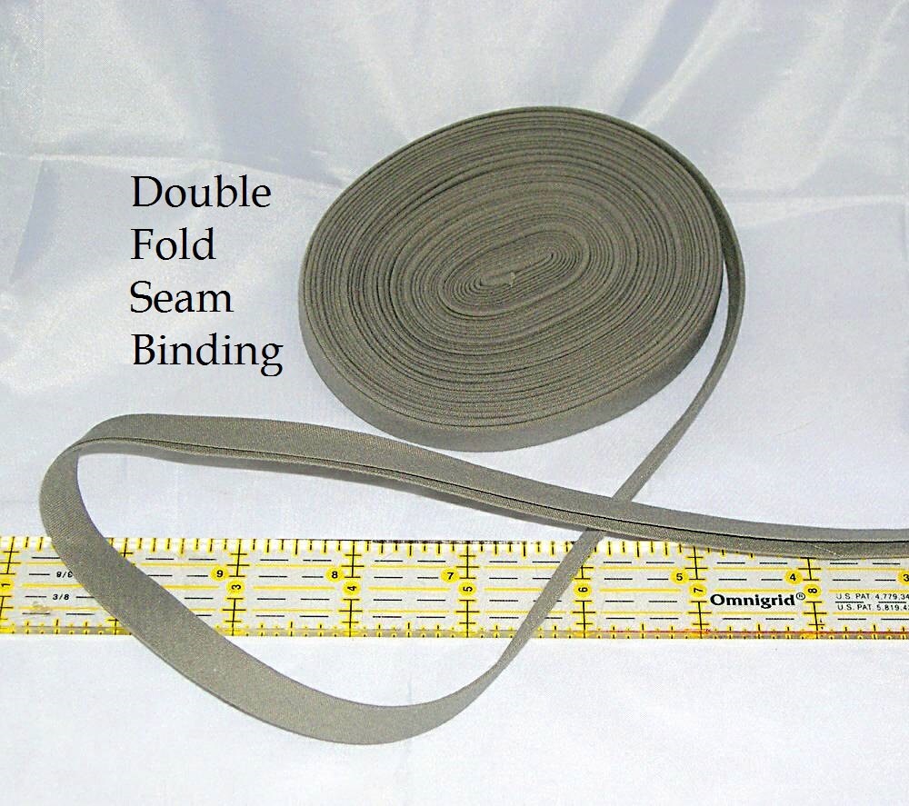 DESTASH 3yd of 1/2 Double Fold Bias Seam Binding Dark