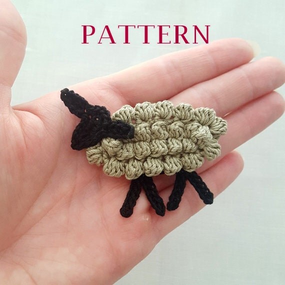 Crochet sheep pattern crochet lamb pattern sheep charm