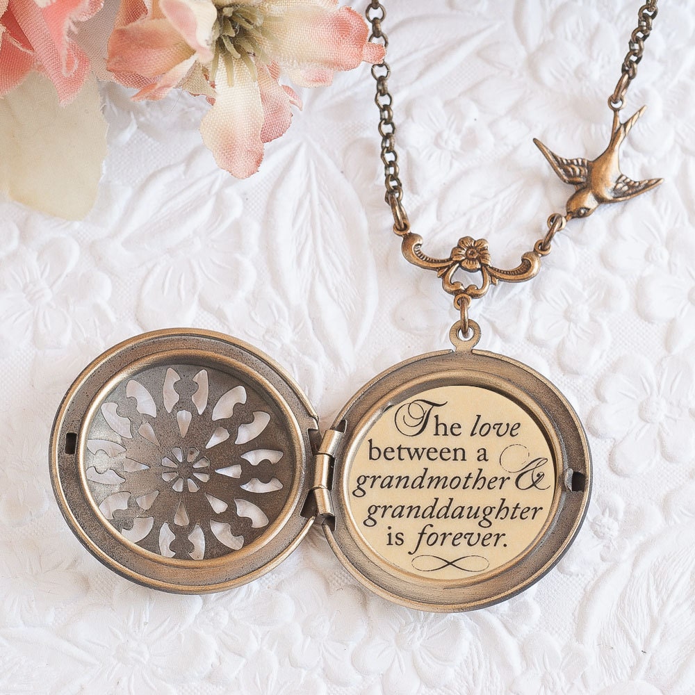 Grandma Gift Grandmother Necklace The love between a