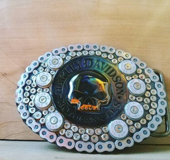 Badass Belt Buckle made with spent Ammunition