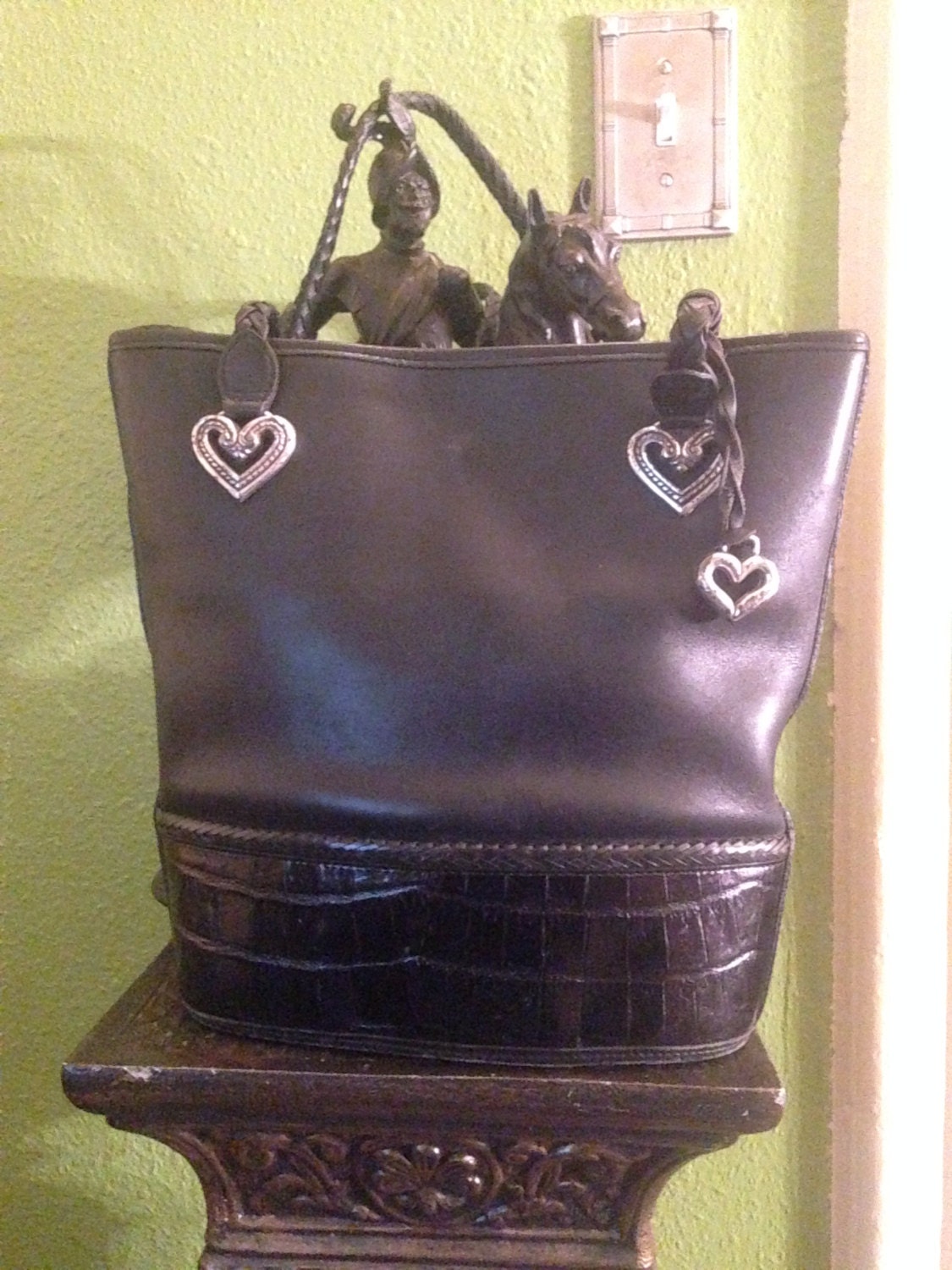 Vintage Brighton Leather Handbag by SwampandRoll on Etsy