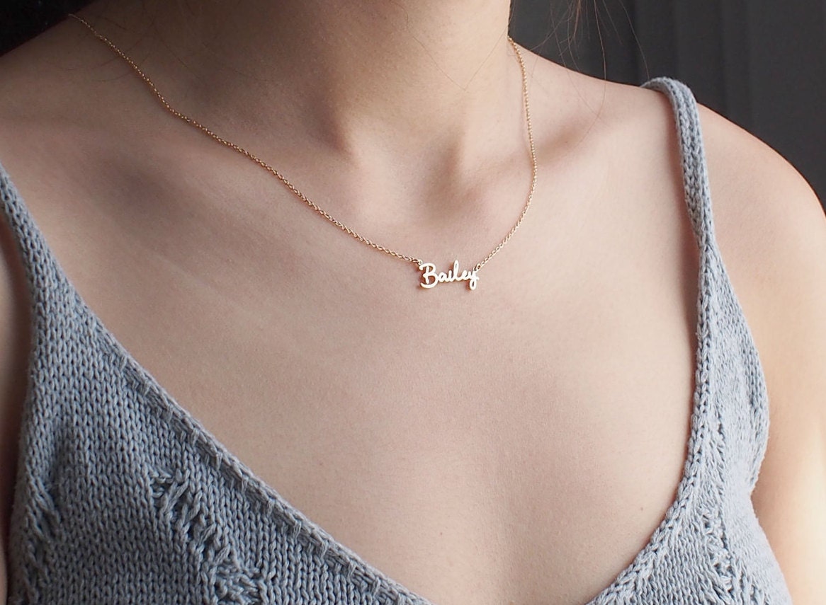 Dainty Name Necklace Custom Name Necklace Personalized