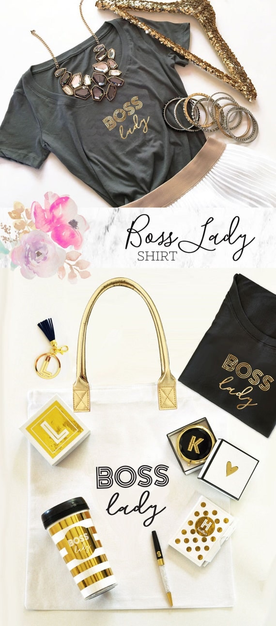 Boss Lady Boss Shirt Boss Gifts for Boss Female Boss Gift for