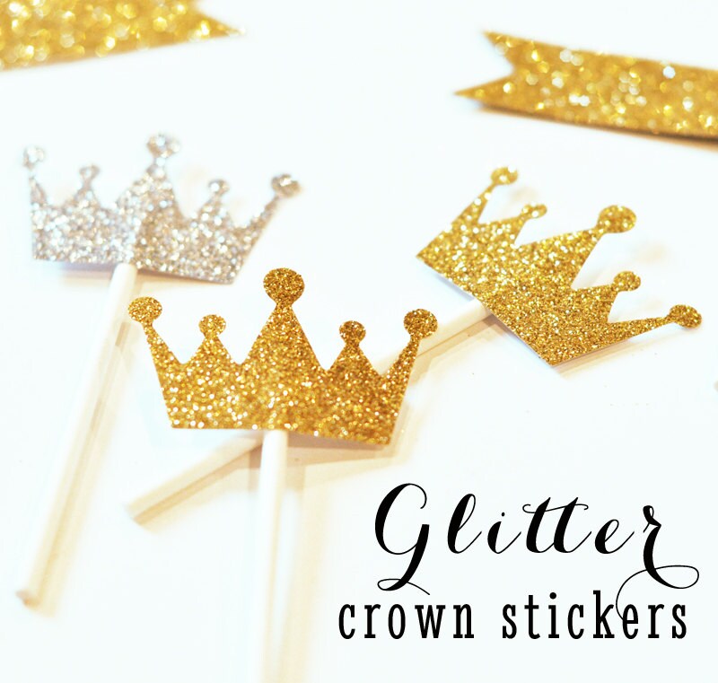 Princess Cupcake Toppers DIY Crown Cupcake Toppers by ModParty