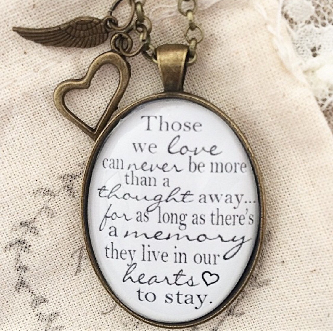 Pendant Necklace Those we love can never be more than a