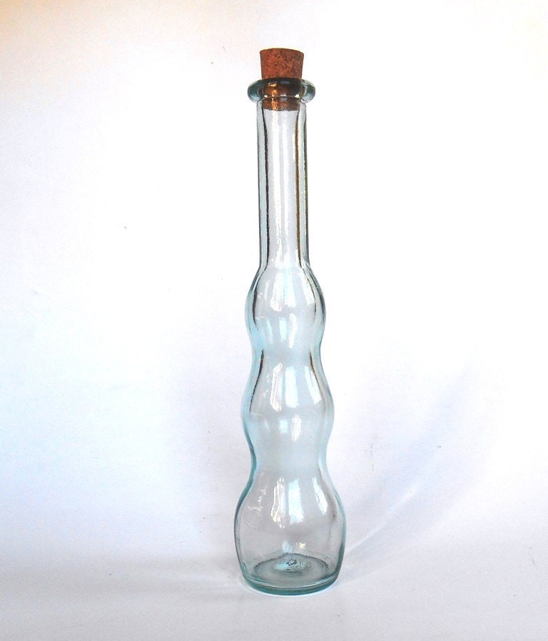Spanish glass bottle unique shape glass bottle recycled