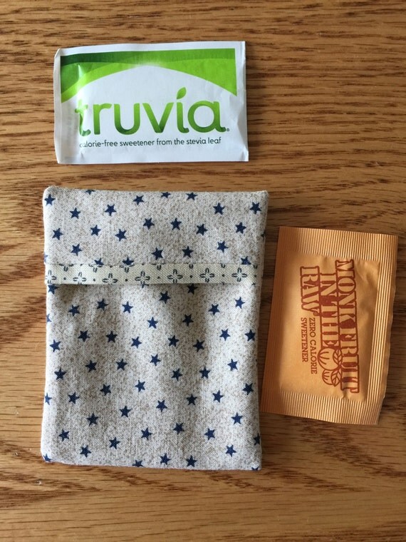 Sugar Packet Holder Travel Case for purse or pocket holder