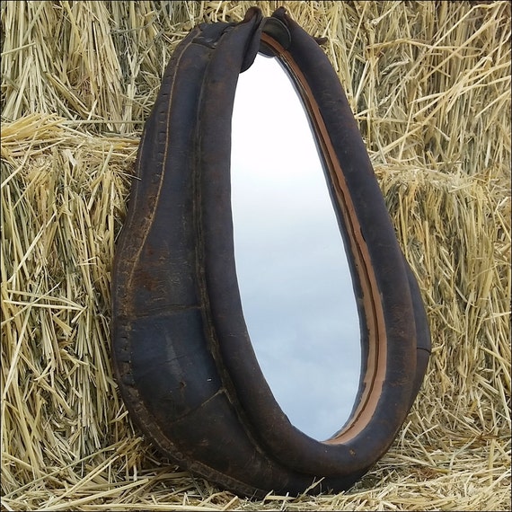 Authentic Horse collar With Mirror rustic by FadedCharmDecor