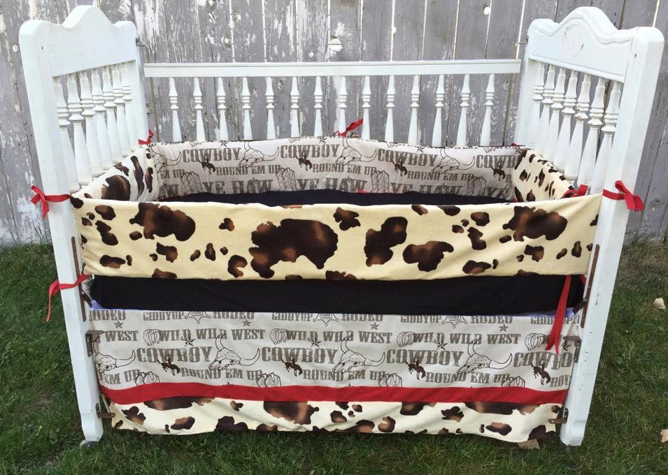 Western Baby Bedding/Crib Set/Cowboy and by SewSweetBabyDesigns