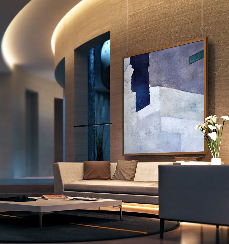 Original Painting Abstract Art Decor. Large by CelineZiangArt