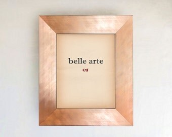 Brushed Copper Rose Gold Metallic Finish Picture Frame in size 4x6 5x7 8x8 8x10 11x14 16x20 20x24 24x30 24x36 custom sizes small to large