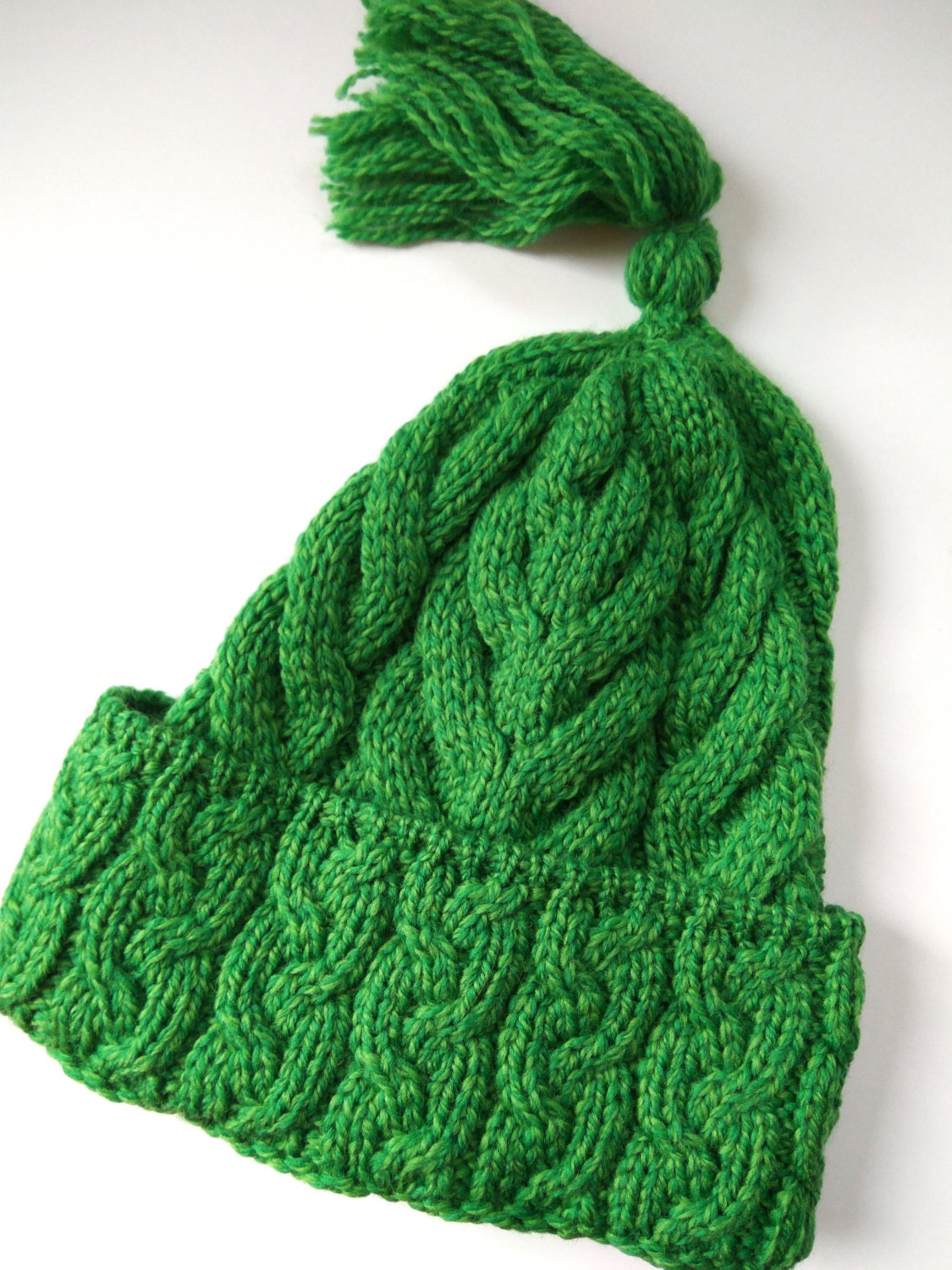 100 Irish Wool knitted hat Bobble hat by WildAtlanticCraft