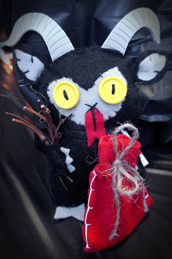 krampus gingerbread man plush