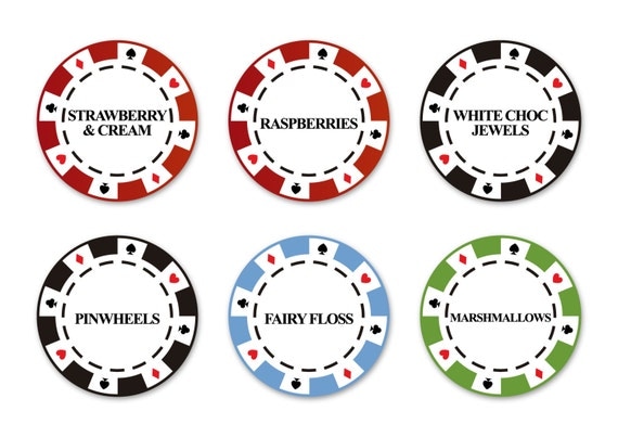 Free Printable Poker Chip Labels