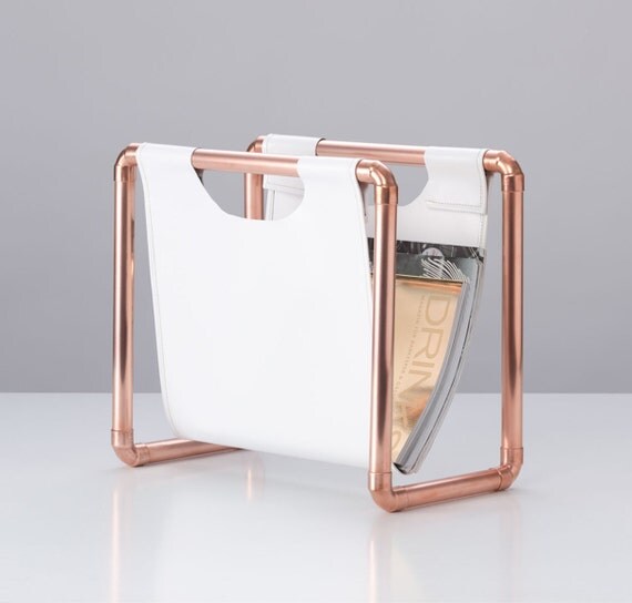 SK NA Magazine Rack Newspaper Rack Copper Pipes 