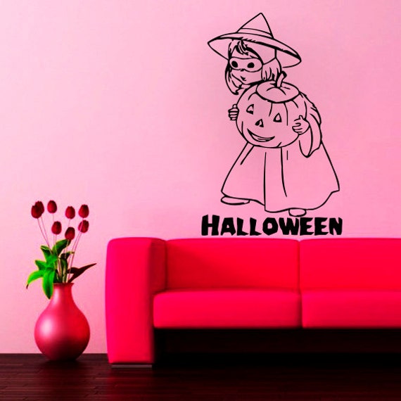 Halloween Wall Decals Decal Vinyl Sticker Pumpkin by CozyDecal