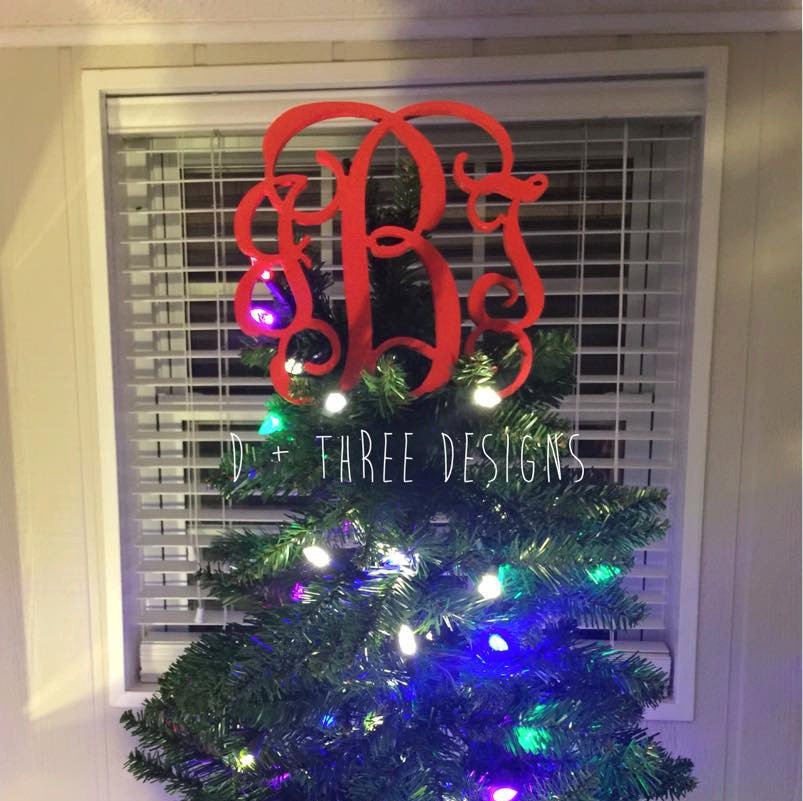 painted monogram christmas tree topper wooden monogram painted monogram christmas tree topper wooden monogram