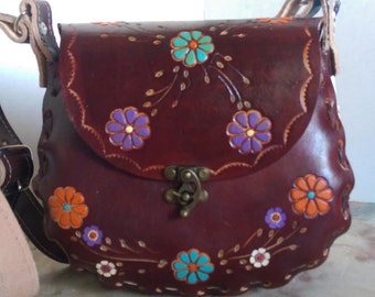 Authentic Mexican Hand-tooled Leather Purses by VegaLeatherGoods
