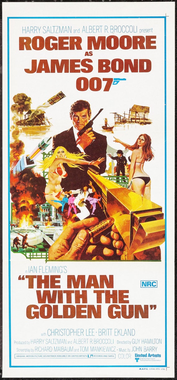 James Bond 007 The Man with the Golden Gun 1974 by HKArtTrading