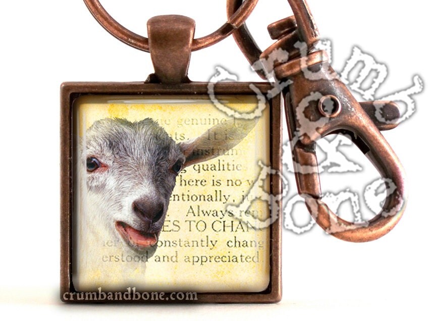 Goat Keychain Goat Pendant Necklace Goat Gifts Farm Animal