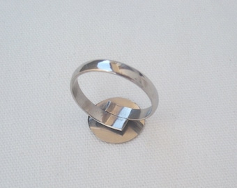 2 Pcs. #STAINLESS STEEL RINGS Blank #Blank base rings #Bezel setings #Stainlees Steel Components #Jewelry supplies