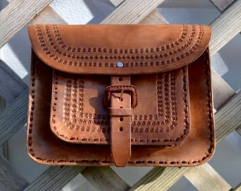 Leather Crossbody Bag // Leather Bag// Authentic Mexican Handmade
