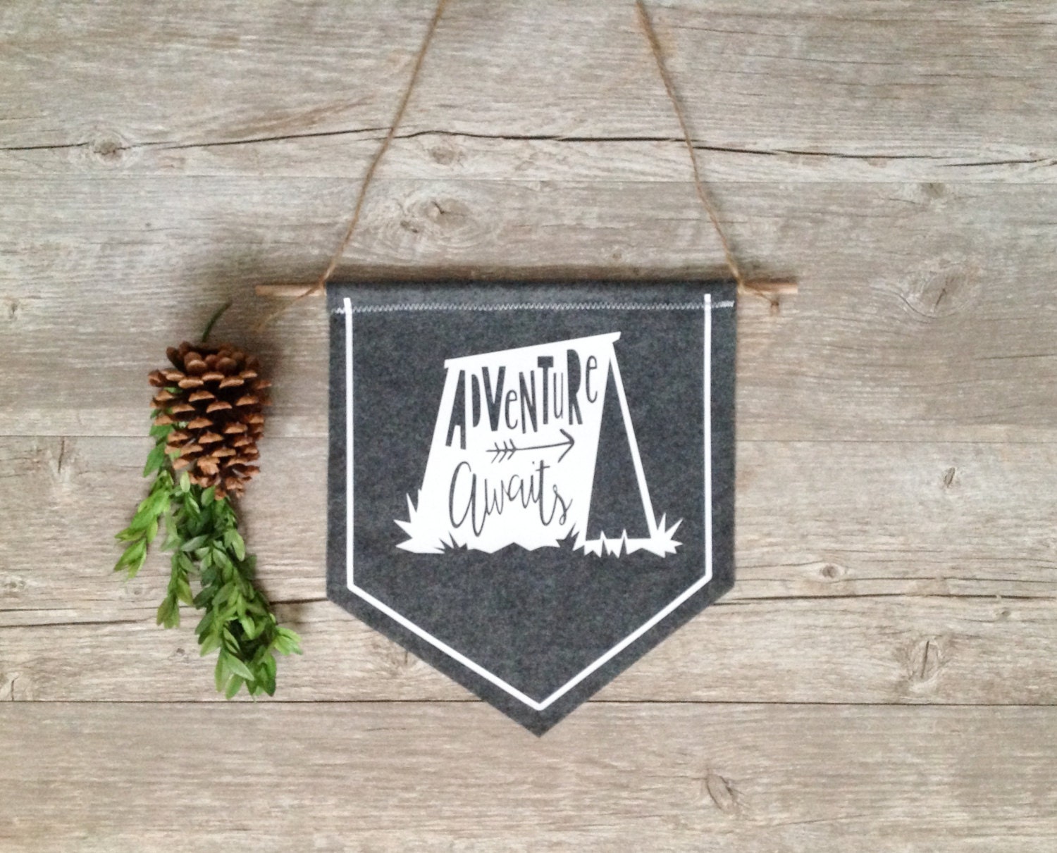 Wall Decor Kids Room Banner Wall Hanging Adventure by KitchStudios