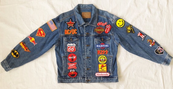 Patched Denim / Hand Reworked Vintage Jean by KodChaPhornJacket465