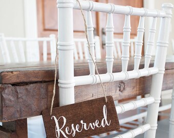 Wedding Reserved Sign - Many Fonts and Colors Available