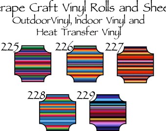 Serape Vinyl Sheets and Heat Transfer Vinyl