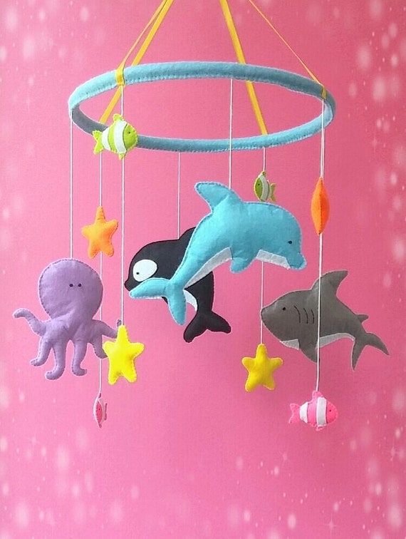 Download Ocean nursery Baby crib mobile under the sea Nursery by ...